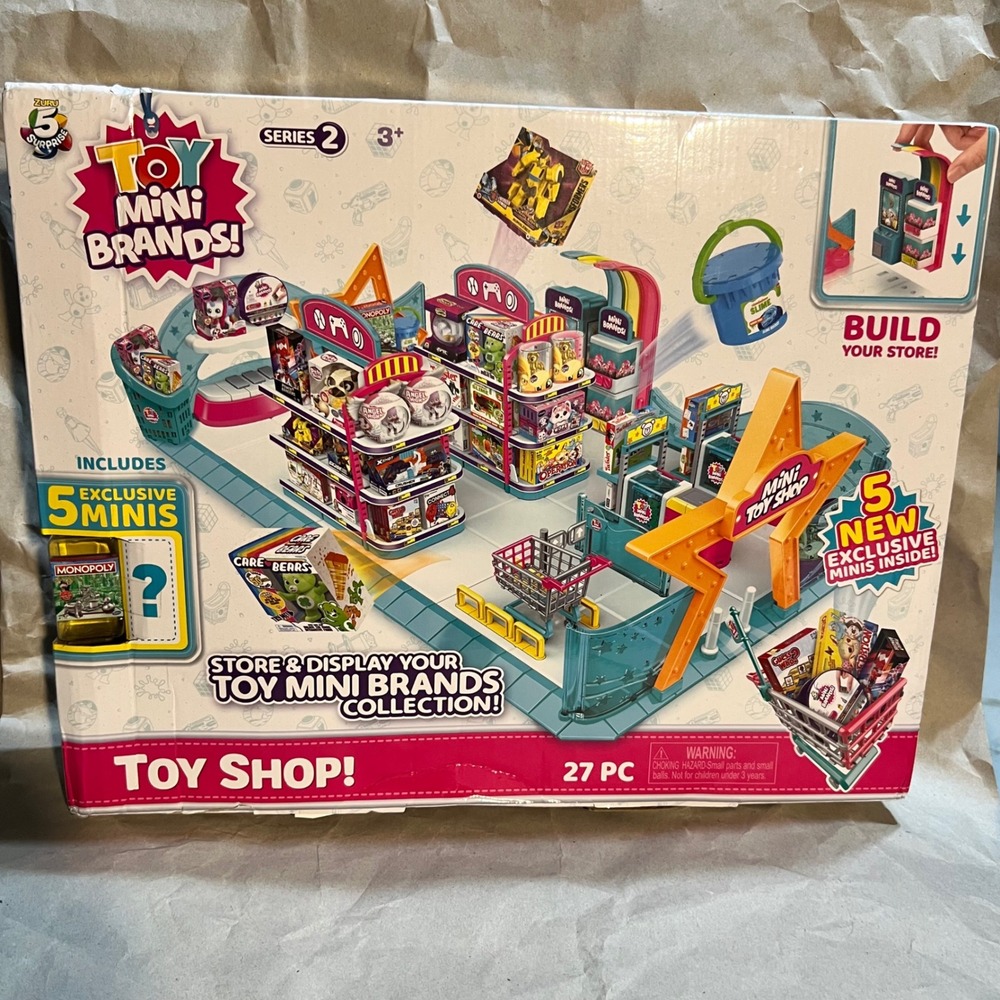 Zuru Toy Mini Brands Series 2 Toy Shop Playset Multicolor 27pc 5 Exclusive Minis